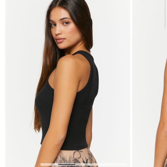 F21- Ribbed Halter Top - Picture 2 of 5